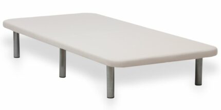Base de cama tapizada beige BASE 3D