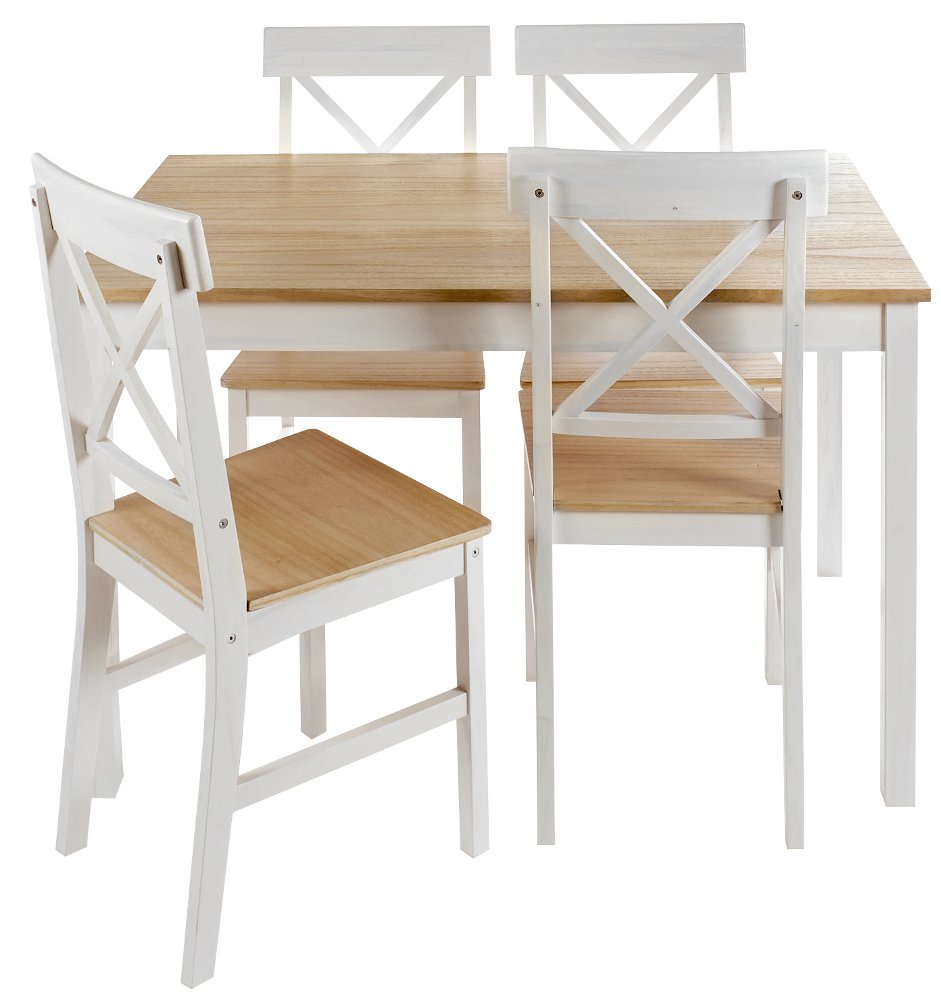 1fc7bb78cd40cbe2c504bcc133c2c8ba2fe269ee_395946 Conjunto mesa y 4 sillas de cocina VERSALLES - Imagen 1