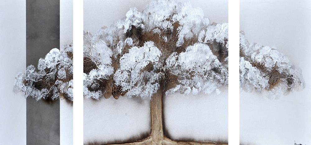 1fd56df6d7afcdcbc1843b98b736e0369ce1ec05_384814 Cuadro tríptico pintado ÁRBOL BLANCO - Imagen 1