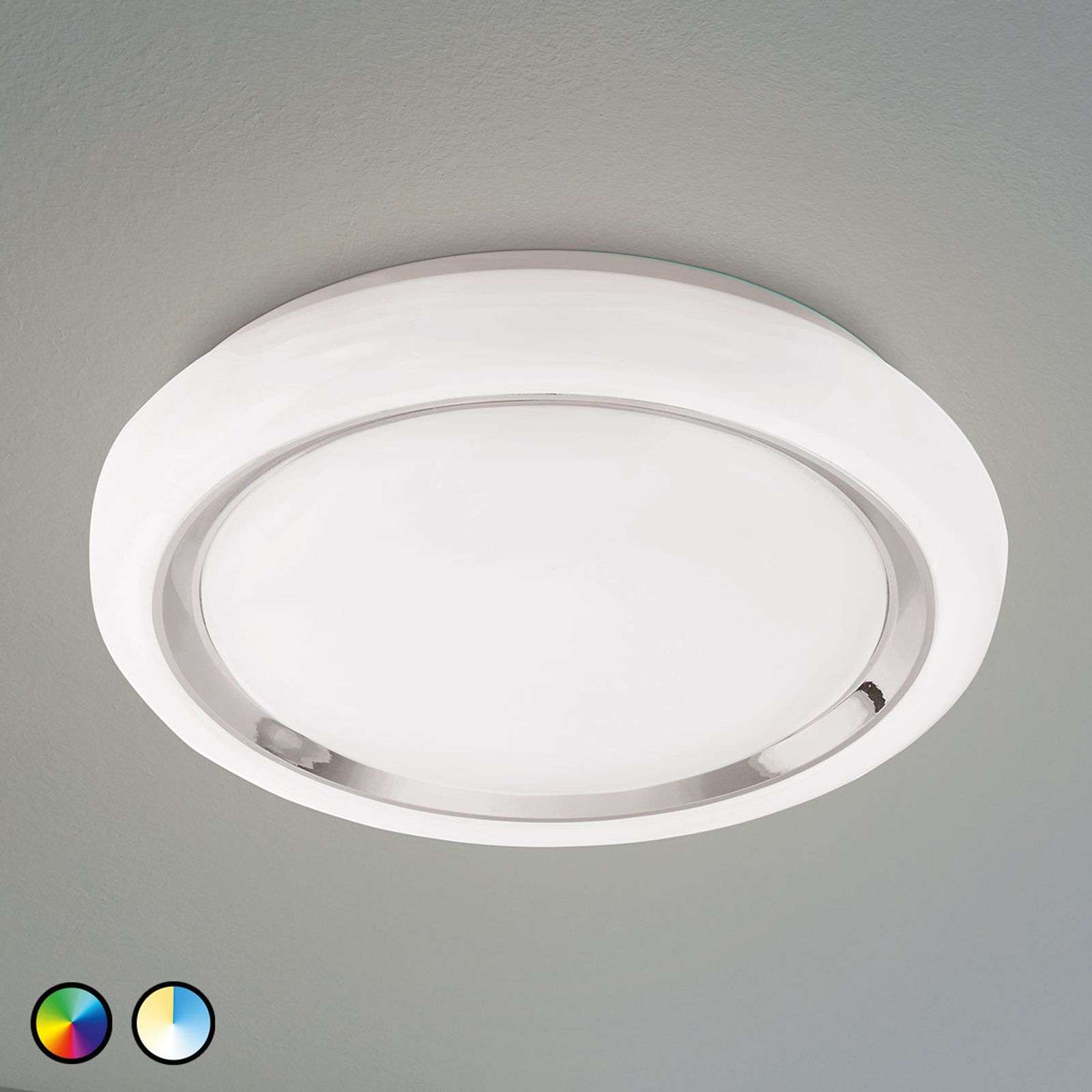 3032150 EGLO connect Capasso-C plafón LED blanco-cromo - Imagen 1