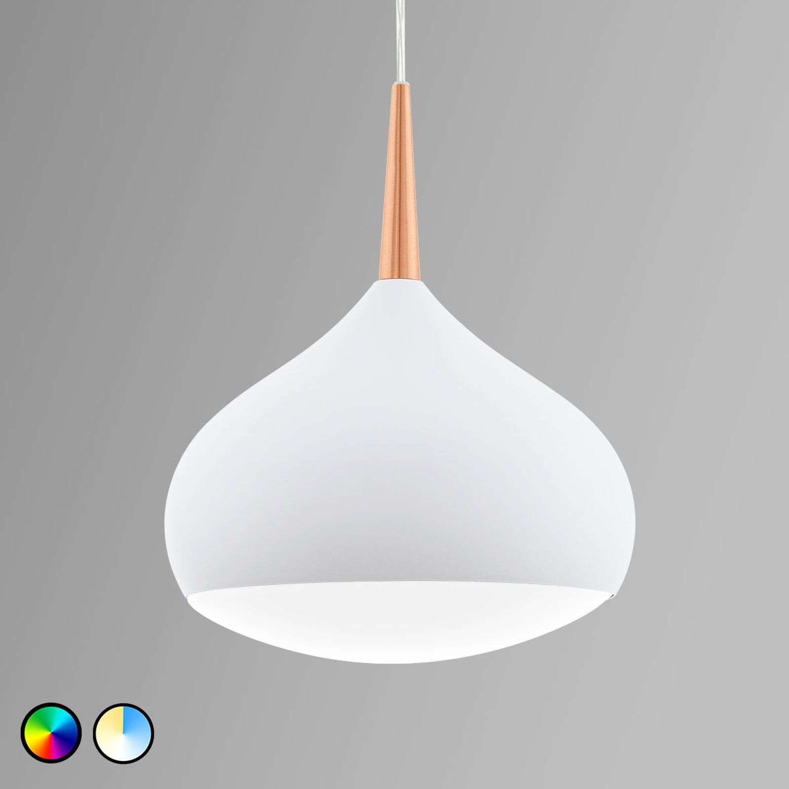 3032157 EGLO connect Comba-C lámpara colgante blanco-cobre - Imagen 1