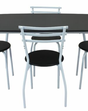 Conjunto mesa y 4 sillas de cocina SARA