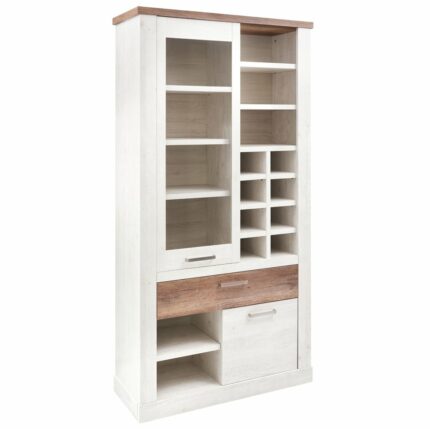 Vitrina doble 2 puertas y 1 cajón VERONA