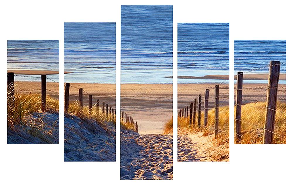 9bf7adeaeff8dbb2b08d9c2d029f52b9dd47d2e9_391670 Cuadro de 5 piezas PLAYA - Imagen 1