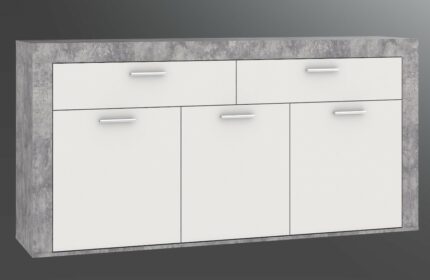 Aparador 3 puertas y 2 cajones AKRON