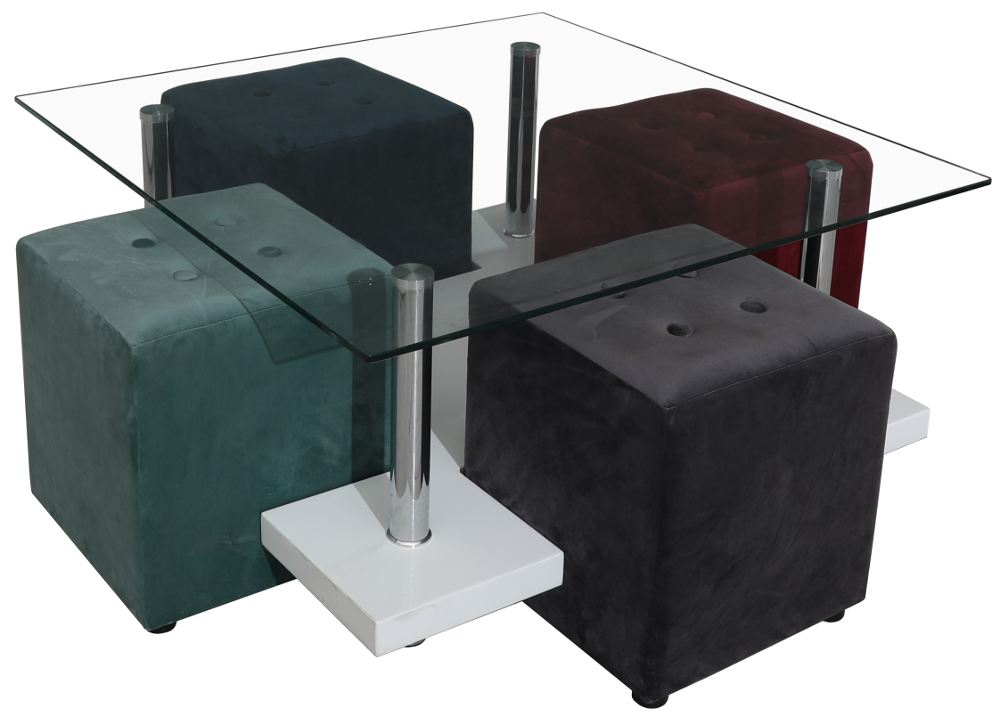 b00e8191b81f5c85283436f7ddcc6f652b780512_mesa_centro_393339_1 Mesa de centro con 4 puffs LIZY - Imagen 1