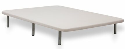 Base de cama tapizada beige BASE 3D