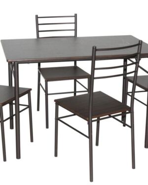 Conjunto de mesa y 4 sillas EMMET II